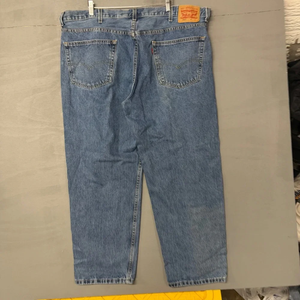 Levis 550 Relaxed Fit Tapered Leg‎ Blue Denim Jeans Mens 44x30 PC9-01550-4891